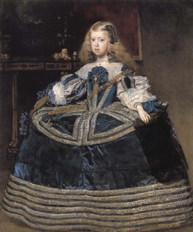 Diego Velazquez Infanta Margarita Teresa in a blue dress oil painting image
